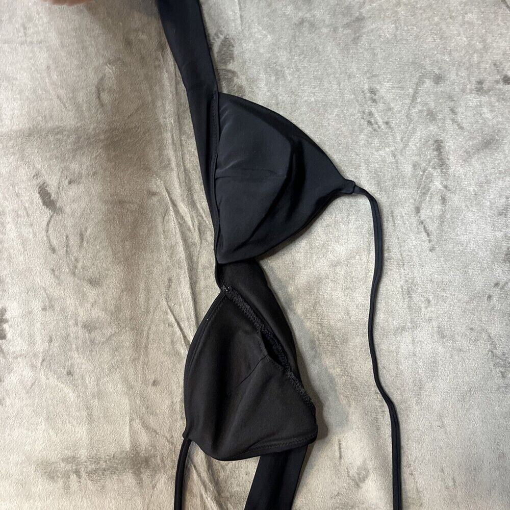 Victorias Secret Swimsuit Women Extra Small Strap Black Top Triangle
